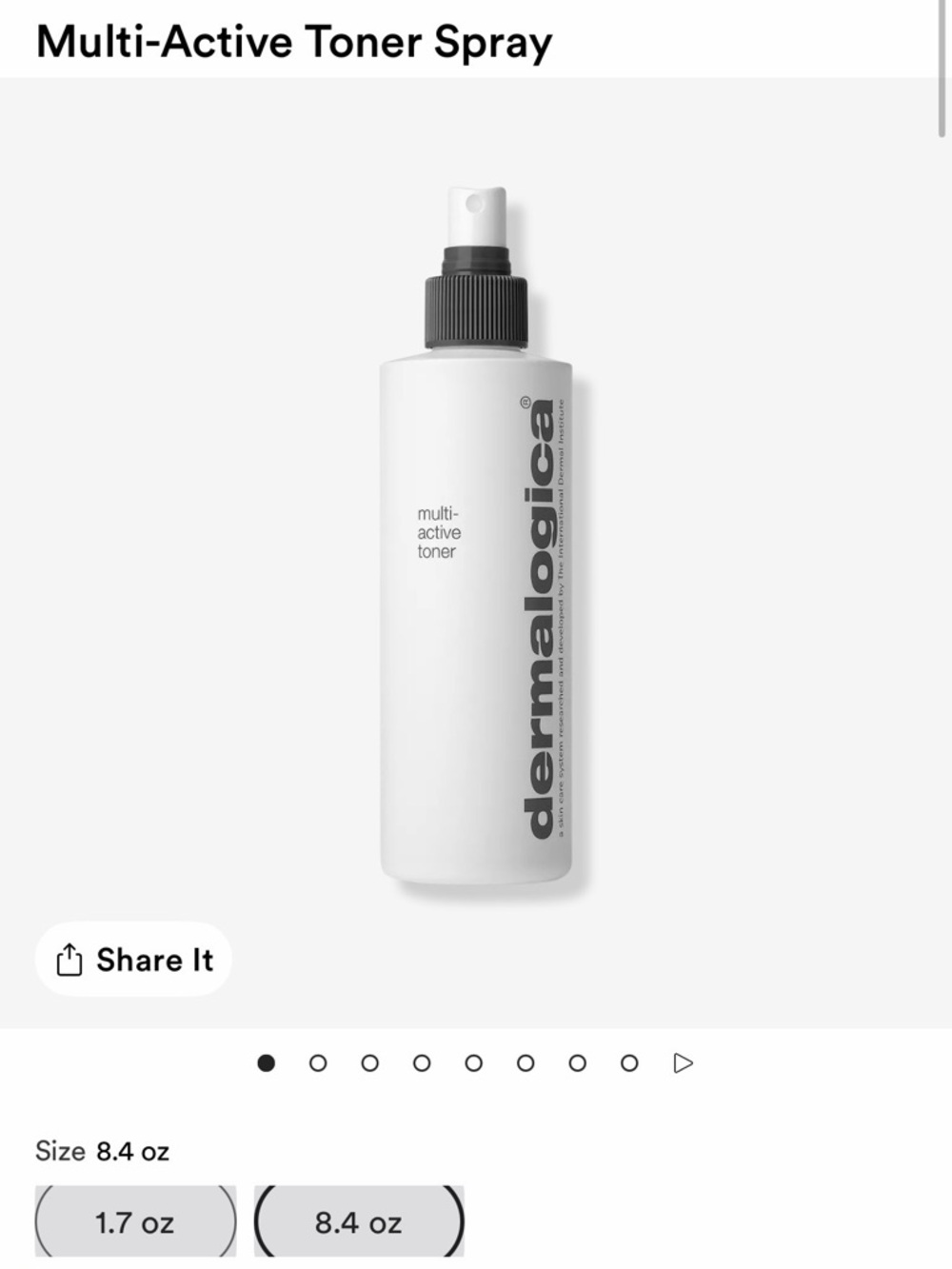 dermalogica Multi-Active Toner Spray 8.4 fl oz